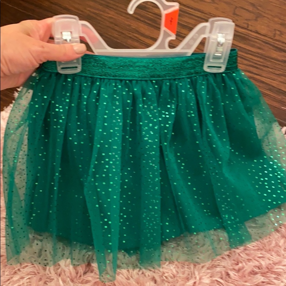 toddler 2t green tulle skirt
